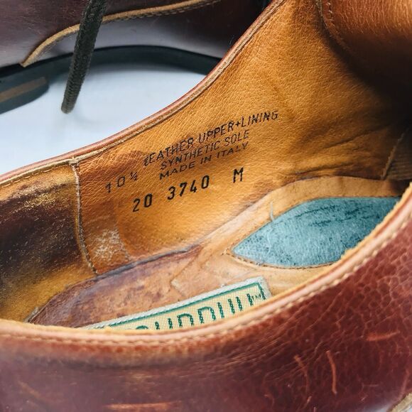 Johnston & Murphy Shoes Lace Up Dress Leather Upper Classic Brown Size 10.5 main image 10